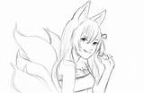 Kitsune Sketch Comments Animesketch sketch template