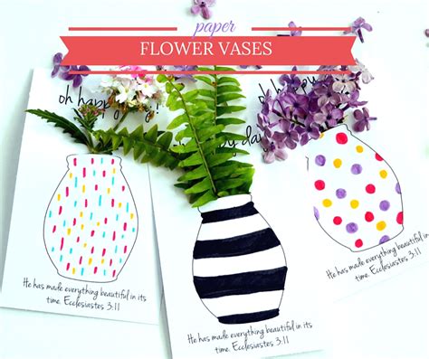 printable flower vases    color   day  mothers