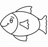Fish Easy Printable Cutouts Drawing Coloring Pages Simple Draw Small Popular Clipartmag Coloringhome sketch template