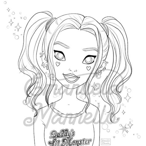 harley quinn coloring pages  kids
