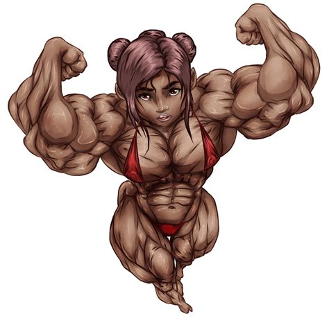 muscle girl flex by b9tribeca hentai foundry