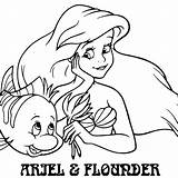 Xcolorings Flounder sketch template