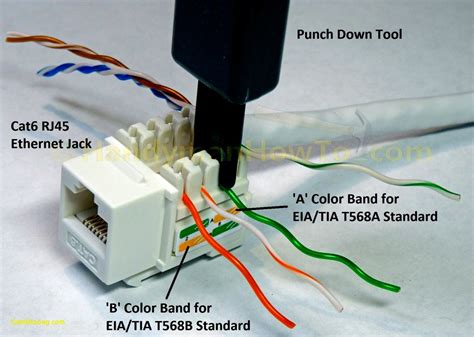 cat network cable wiring diagram elegant ta tb rj cate