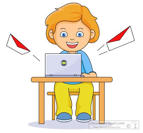 email clipart studentsendingemail classroom clipart
