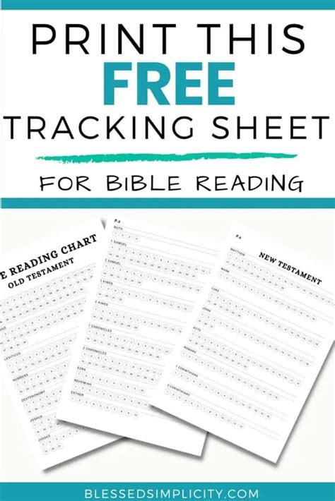 homeschool bible reading tracker  printable
