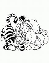 Pooh Coloring Winnie Pages Tigger Sheets Quotes Some Eeyore sketch template
