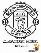 Coloring Pages Football Soccer Manchester Colouring United Printable Teams Boys Logo Print English Yescoloring Kids England Team City Fifa Futbol sketch template