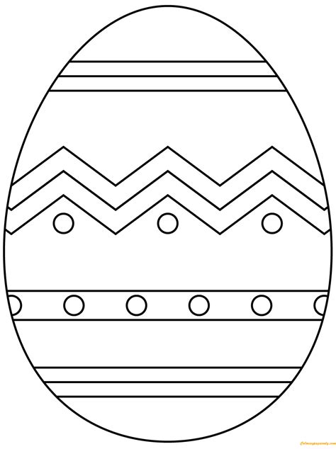 abstract pattern easter egg coloring page  coloring pages