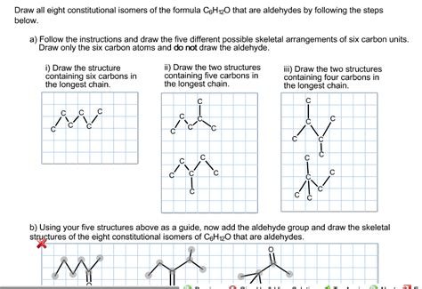 solved draw all eight constitutional isomers of the formula