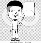 Adolescent Teenage Talking Boy Outlined Coloring Clipart Cartoon Vector Cory Thoman sketch template