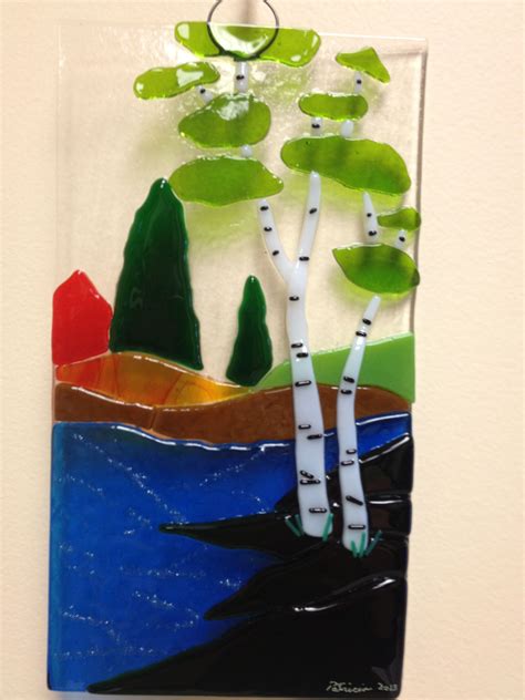 Fused Glass Scenic Tack Fused Fused Glass Glass Art Fused Glass Art