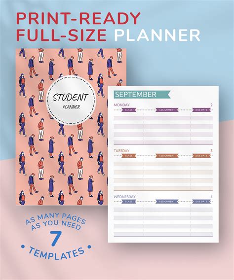 student planner template