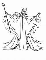 Maleficent Coloring Pages Printable Magic Wand Witch Disney Coloring4free Powerfull Sleeping Color Beauty Princess Getcolorings Crow Dragon Male Kids Getdrawings sketch template
