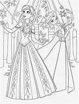 Frozen Coloring Pages Characters Colouring Printable Elsa Anna Disney Princess Color Fun sketch template