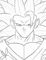 Goku Face Drawing Sketch Ssj3 Son Getdrawings sketch template