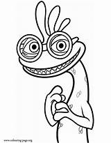 Monsters Lizard Boggs Eidechse Randall Peculiar Coloringhome Malvorlagen Q1 sketch template
