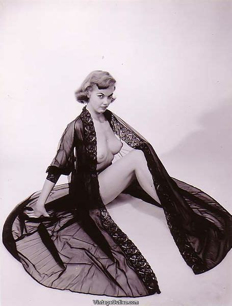 judy o day slim vintage centerfold with perky tits of 1950s