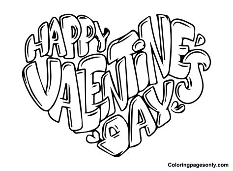 valentines day card  print coloring page  printable coloring