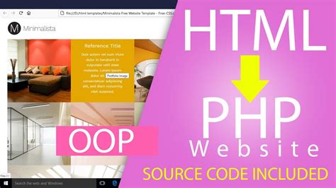 html template  php website login  oop mvc php framework