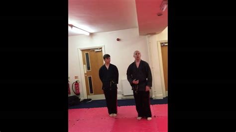 tai otoshi throw and follow up for te ashi do karate youtube