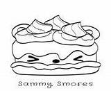 Coloring Pages Smores Noms Num Sammy sketch template
