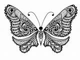 Coloring Pages Adults Butterfly Adult Animals Animal Printable Kids Bestcoloringpagesforkids Butterflies Vector Uncolored Ornaments Folk Tattoo Lot Sweet Abstract Mandala sketch template