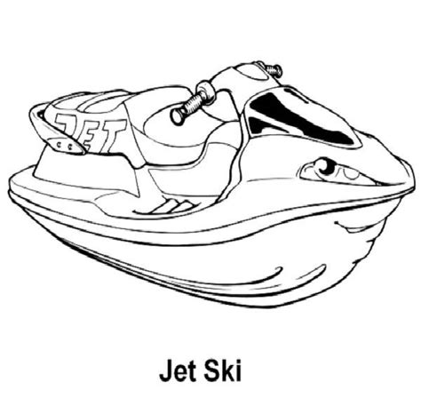 jet ski coloring pages coloring home