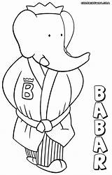 Babar Coloring Pages Colorings sketch template