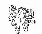 Luigi Mario Coloring Pages Color Super Printable Brothers Drawing Baby Getcolorings Popular Print Clipartmag Coloringhome sketch template
