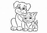 Coloring Dog Pages Cats Dogs Sled Kids Cartoon Chow Color Happy Getcolorings Printable Print Book sketch template