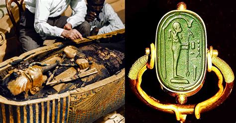 archaeologists found an ancient alien ring in the tomb of tutankhamun