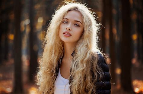 wallpaper women outdoors model blonde long hair blue eyes