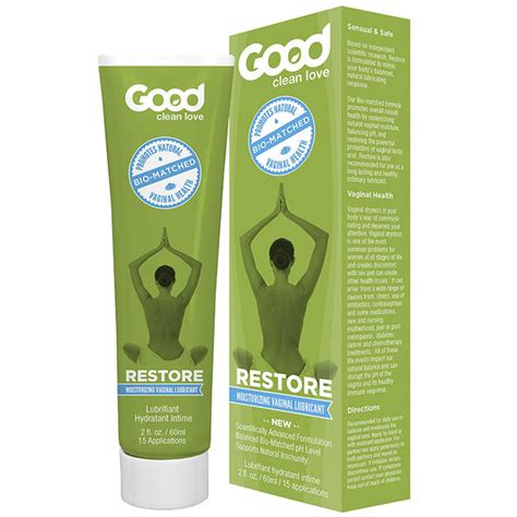 good clean love bio match restore moisturizing vaginal lubricant 60ml