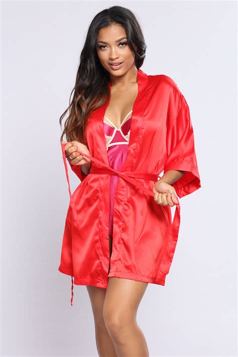 Red Robe Satin Handjob Other Hot Photos