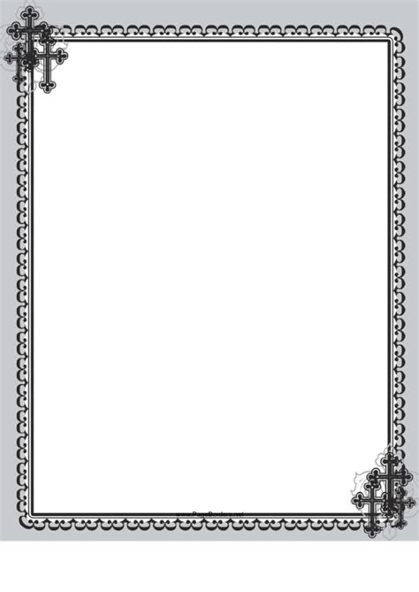 printable religious borders  frames