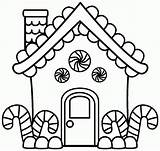 Coloring Pages House Gingerbread Albanysinsanity sketch template