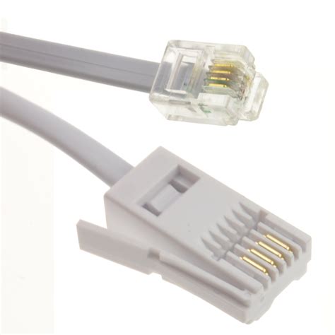 wire bt plug  rj crossover telephone cable      ebay