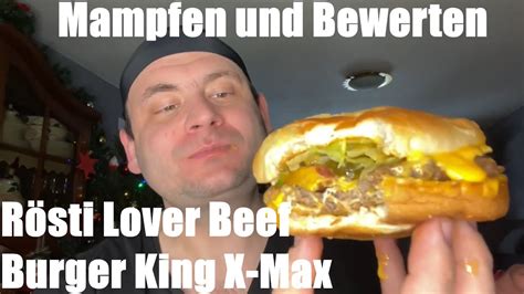 roesti lover beef burger king  max premium burger chroestmas lover