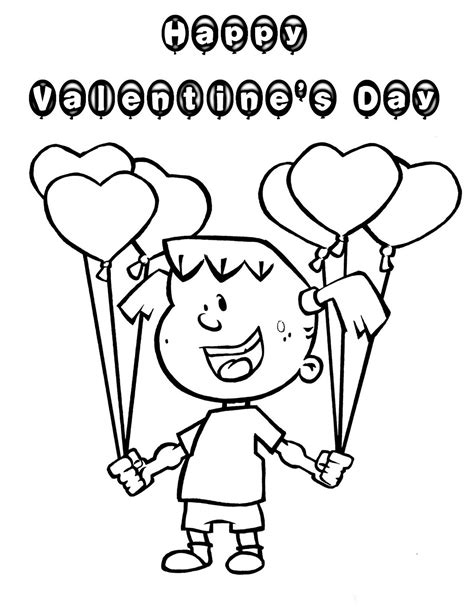 valentines day coloring pages valentine balloons coloring pages