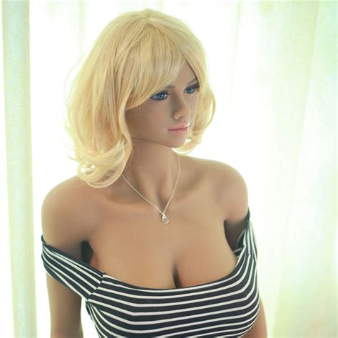 158cm big boobs slender waist european style blonde sex