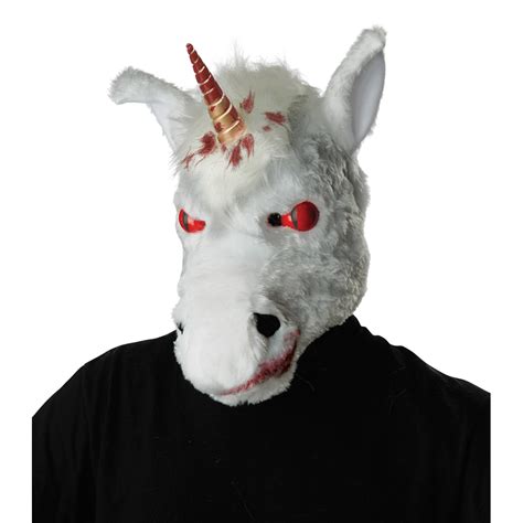 adult evil unicorn scary ani motion mask tanga