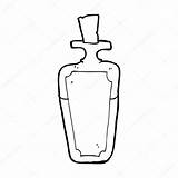 Potion Bottle Cartoon Vector Illustration Depositphotos Lineartestpilot sketch template