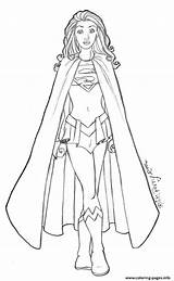 Coloring Pages Supergirl Printable Super Girl Superheroes Print Superhero Sheets Kids Hero Girls Women Books Dc Adults Female Book Color sketch template
