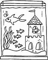 Coloring Aquarium Pages Fish Tank Akvaryum Sheets Boyama Printable 52kb 600px Kaynak Choose Board sketch template