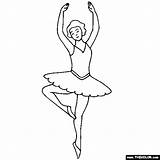 Ballet Coloring Ballerina Dancer Pages Dance Printable Clipart Cartoons Cartoon Dancers Class Dancing Color Drawing Kids Sheets Printing If Gif sketch template