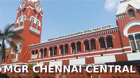 mgr chennai central railway station youtube