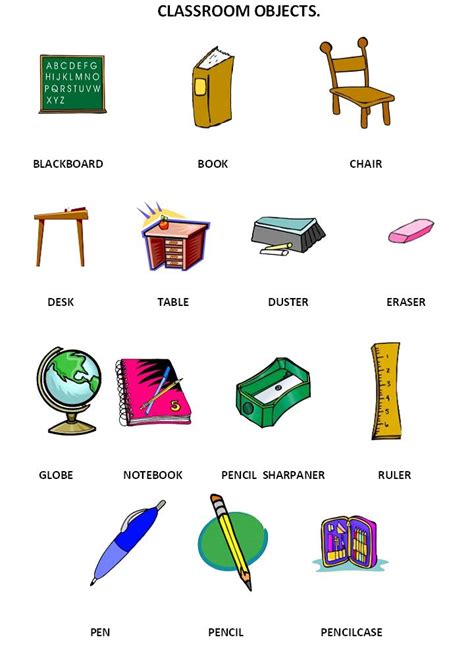 classroom objects  grade