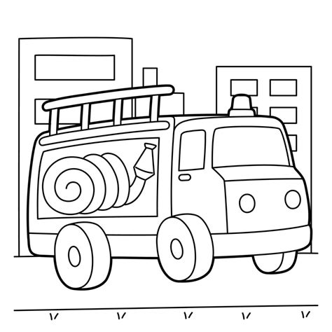 viral  simple coloring page   fire truck    heavens