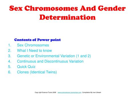 Ppt Sex Chromosomes Powerpoint Presentation Id 1109408