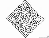 Celtic Knot Coloring Pages Square Pattern Printable Kids Bettercoloring Adults sketch template